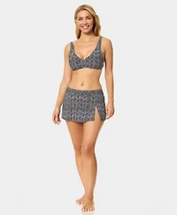 Island Escape Womens Southside Bikini Bra Skirt