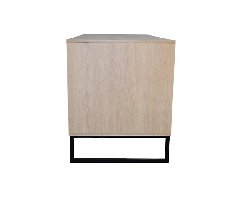 Zeus & Ruta Modern Wooden Cat House with Scratching Mat 47.64x21.46x25.98in 76.4lbs