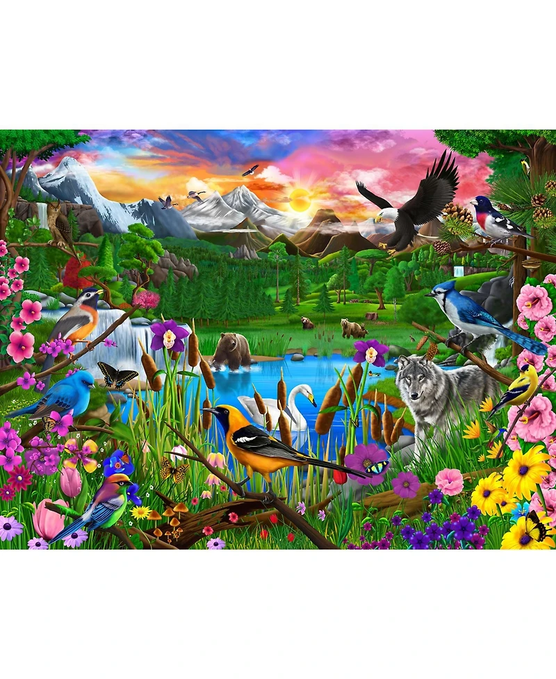 SunsOut Gathering at Yellowstone 300 piece Jigsaw Puzzle for Adults