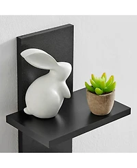 Danya B Arica Utility Column 4-Tier Spine Wall Shelves