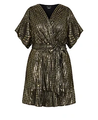 City Chic Women's Frida Sparkle Dress