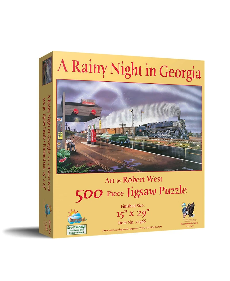 SunsOut A Rainy Night in Georgia 500 piece Jigsaw Puzzle for Adults