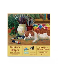SunsOut Painter's Helper 500 piece Jigsaw Puzzle for Adults