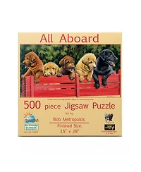 SunsOut All Aboard 500 piece Jigsaw Puzzle for Adults
