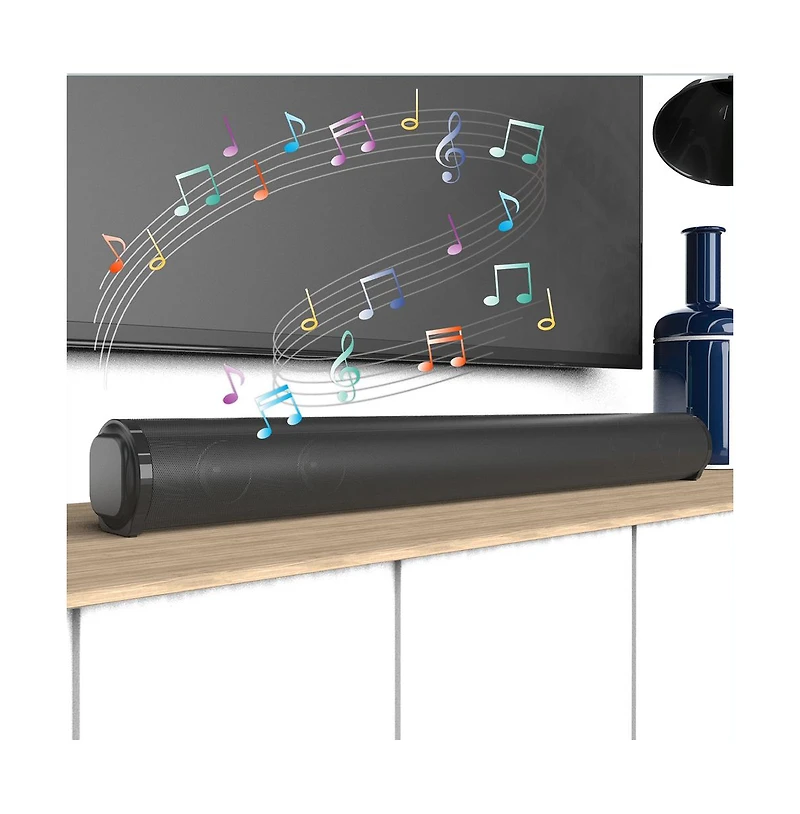 Artudatech 4-Speaker Sound Bar with Wireless Bass, Bluetooth 5.0, Tws & Multiple Inputs