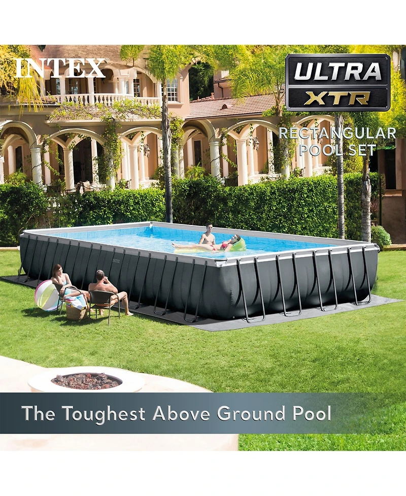 Intex Ultra Xtr 32' x 16' x 52" Above Ground Pool & OptiFlow Premium Filter Sand