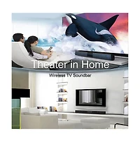 Artudatech 4-Speaker Surround Sound Bar with Wireless Subwoofer, Bluetooth 5.0 & Fm Radio