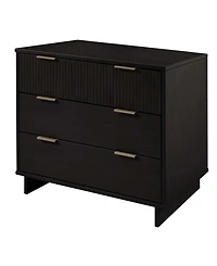 Manhattan Comfort Granville 38" Solid Wood 3-Drawer Dresser