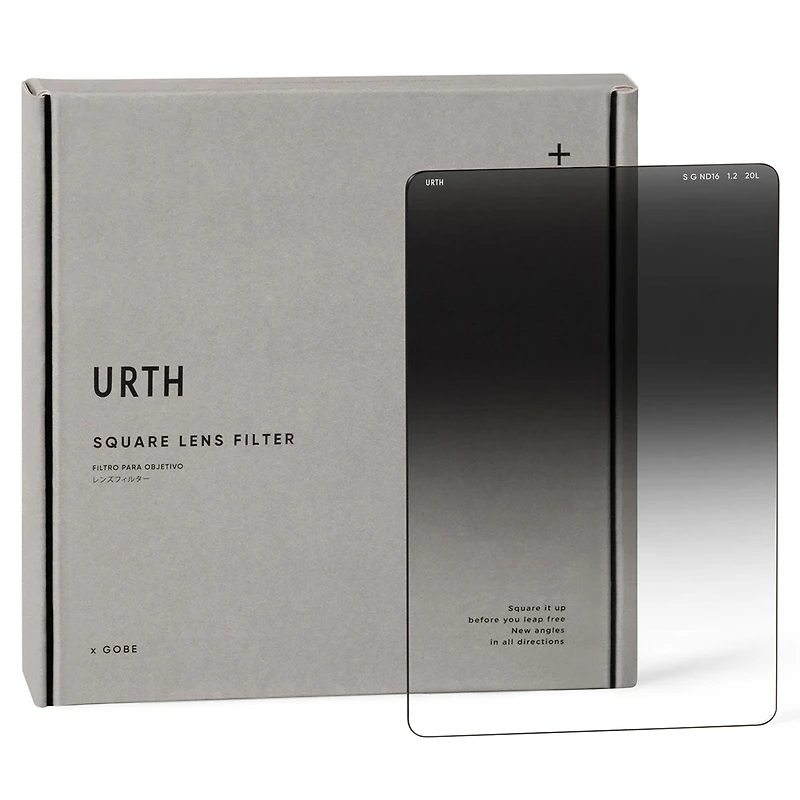 Urth 100x150mm Square Soft Graduated ND16 4-Stop Lens Filter Plus+