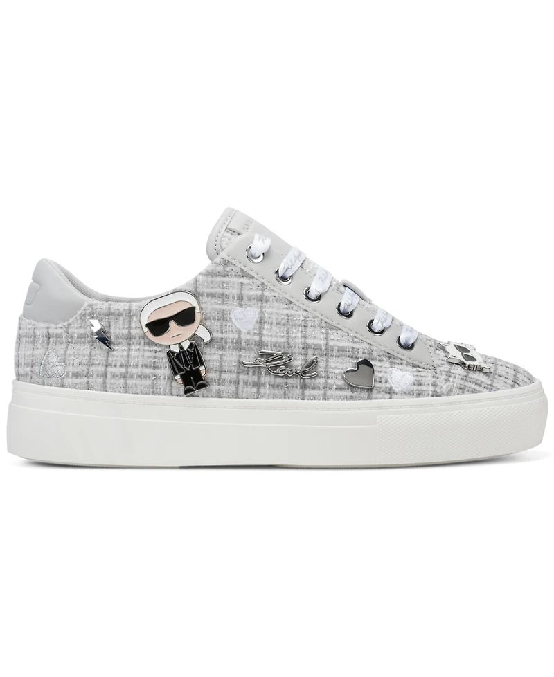 Karl Lagerfeld Paris Women's Cate Pins Lace-Up Sneakers
