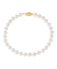 Honora White Cultured Freshwater Pearl 6 7mm 7.5 Bracelet In 14k Yellow Gold Collection