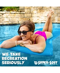 Trc Recreation Serenity 1.5" Thick Vinyl Swimming Pool Float Mat, Marina Blue