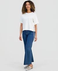 I.n.c. International Concepts Petite Lace-Up T-Shirt, Macy's Exclusive