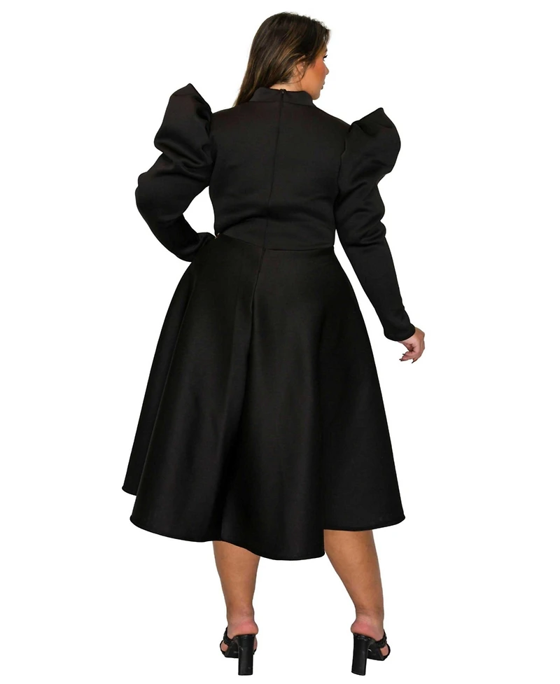 L I V D Plus Isabella Neoprene Statement Dress