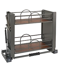 Rev-a-Shelf 24" Kitchen Pulldown Wall Cabinet Shelf System, Gray, 5PD-24FOG