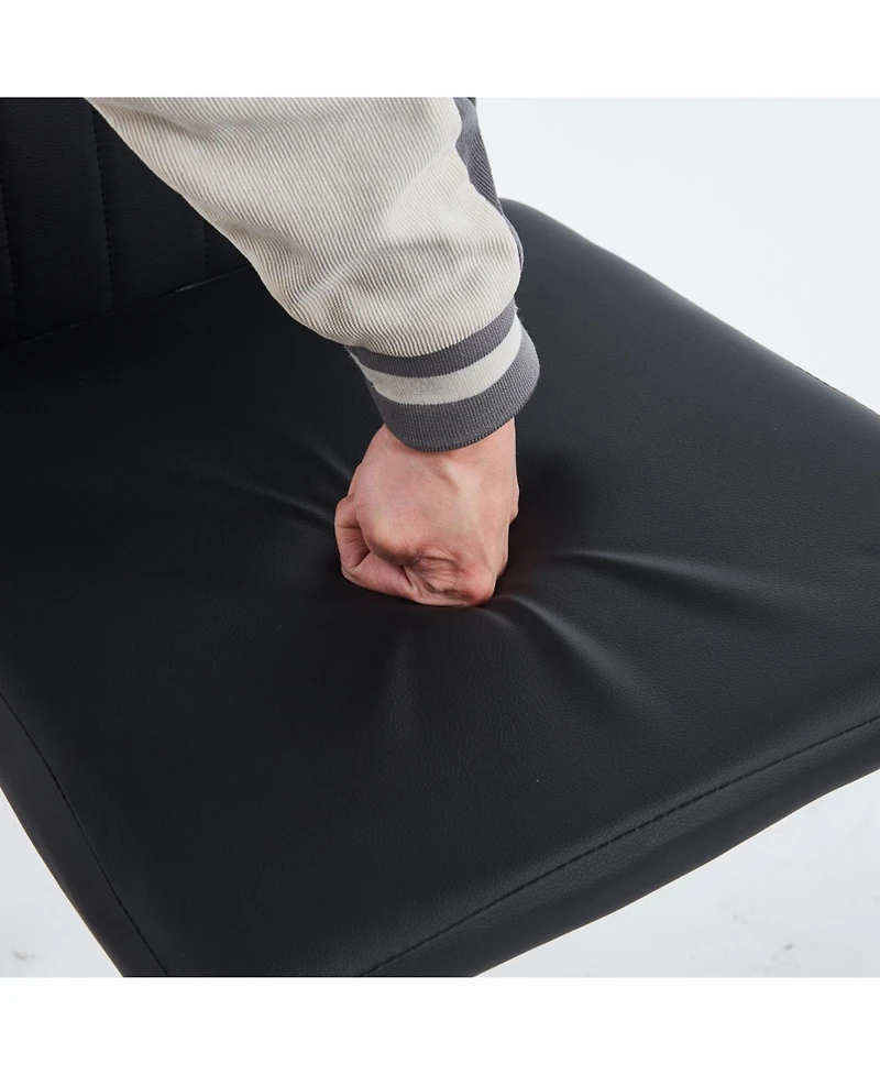 Streamdale Furniture Mid-Century Glass Top Dining Set