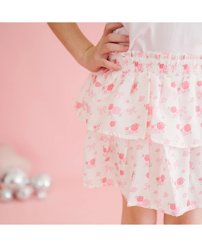 Sweet Wink Little Girls Dainty Rose Skort