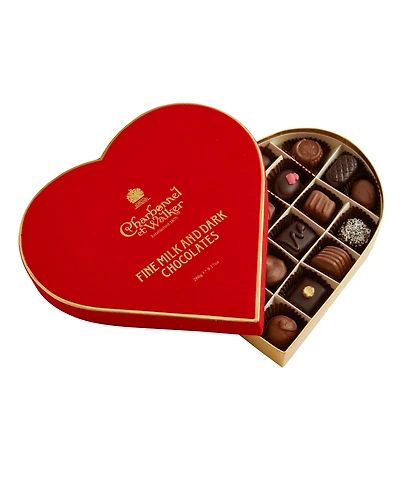 Charbonnel et Walker Valentine's Day Red Velvet Heart Assorted Chocolate, 22 Pieces