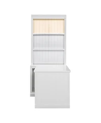 Streamdale Furniture Bookshelf with Desk & Lighting