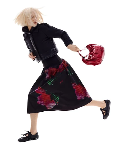 Desigual Women's Pixelated midi skirt