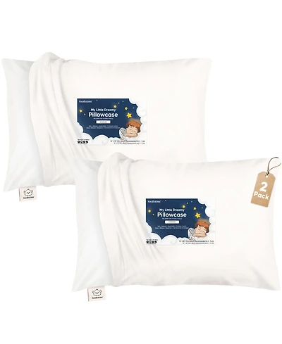 KeaBabies Toddler 2-Pack Pillowcases for 13x18 Pillow, Organic Cotton Pillow Case Cover for Sleeping, Soft & Durable