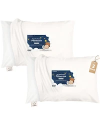 KeaBabies Toddler 2-Pack Pillowcases for 13x18 Pillow, Organic Cotton Pillow Case Cover for Sleeping, Soft & Durable