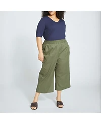 Universal Standard Plus Lily Liquid Jersey V-Neck Stovepipe Tee