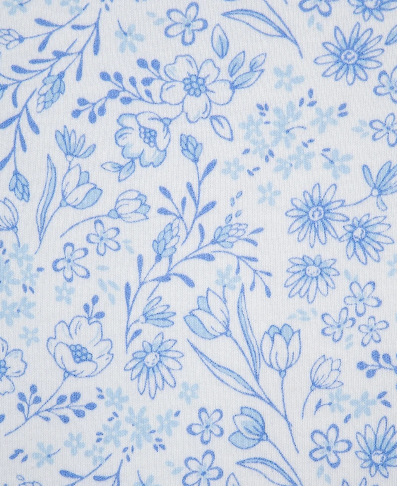 Little Me Baby Girls' Floral Eyelet Bodysuit, Pants and Headband, 3-Piece Set