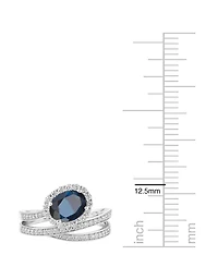 Macy's Emerald (1-1/5 ct. t.w.) And Diamond (1/2 Ring 14k Yellow Gold (Also Available Sapphire & Ruby)