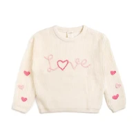 Sweet Wink Baby Girls Ditsy Love Valentine's Day Knit Sweater