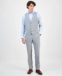 Bar Iii Men's Slim-Fit Sharkskin Suit Vest, Created for Macy's