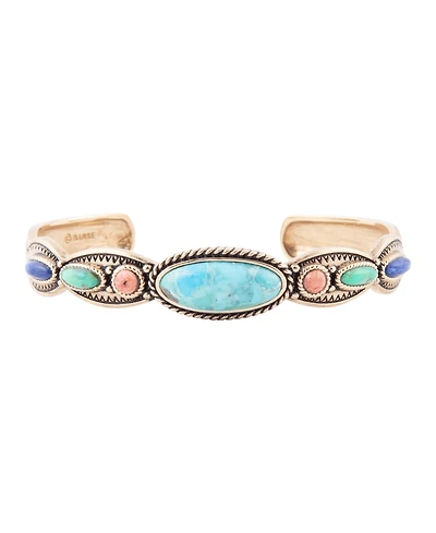 Barse Concho Colorful Golden Cuff Bracelet