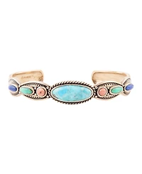 Barse Concho Colorful Golden Cuff Bracelet