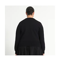 Estelle Plus Jasmine Fitted Knit Cardigan