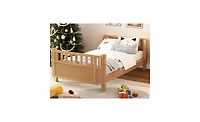 Streamdale Furniture Twin Wood Platform Bed with Rails