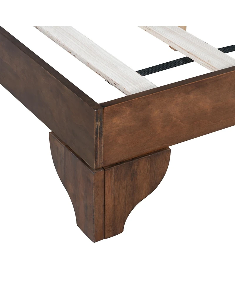 Streamdale Furniture Premium Pine Wood King Bed Frame with Headboard