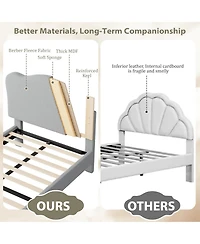 Gaomon Upholstered Full Bed Frame for Kids