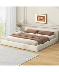 Streamdale Stylish Beige Upholstered Bed The Ideal Choice for Your Bedroom, King