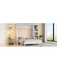 Streamdale Furniture Murphy Bed with Desk and Bookshelf