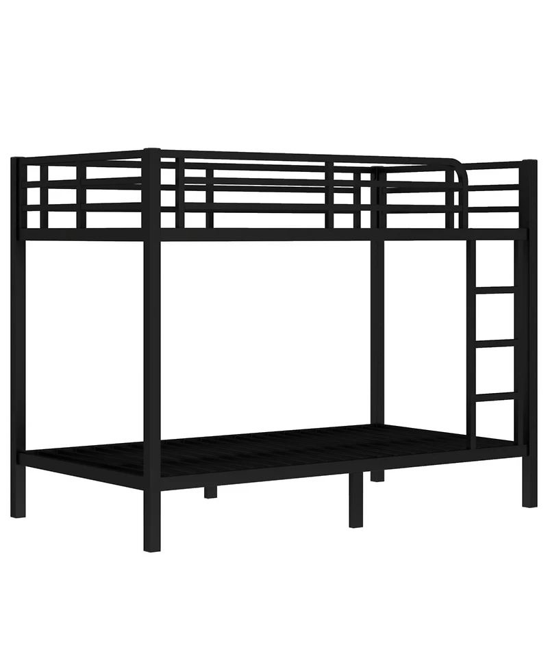 Streamdale Furniture Metal Twin Xl over Twin Xl Bunk Bed - Black