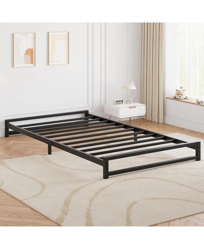 Gaomon 6-Inch Metal Heavy-Duty Noise-Free Platform Bed Frame