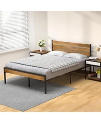 gaomon Easy Assembly Full Size Space-Saving for Living Room or Guest Room Platform Bed Frame