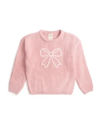 Sweet Wink Toddler Girls Coquette Bow Knit Sweater