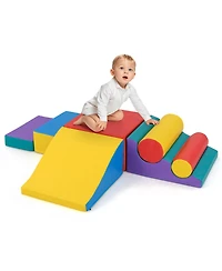 Slickblue Toddler 7-Piece Soft Foam Climbing Blocks Set Indoor Play
