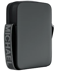 Michael Kors Men's Logo Canvas Gunmetal Hardware Flight Bag