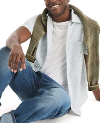 Nautica Men's Printed Collared Shirt