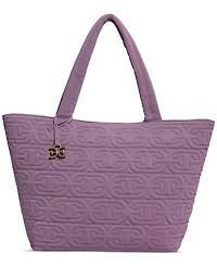 Sam Edelman Ethyl Quilted Logo Top Zip Extra Large Handbag