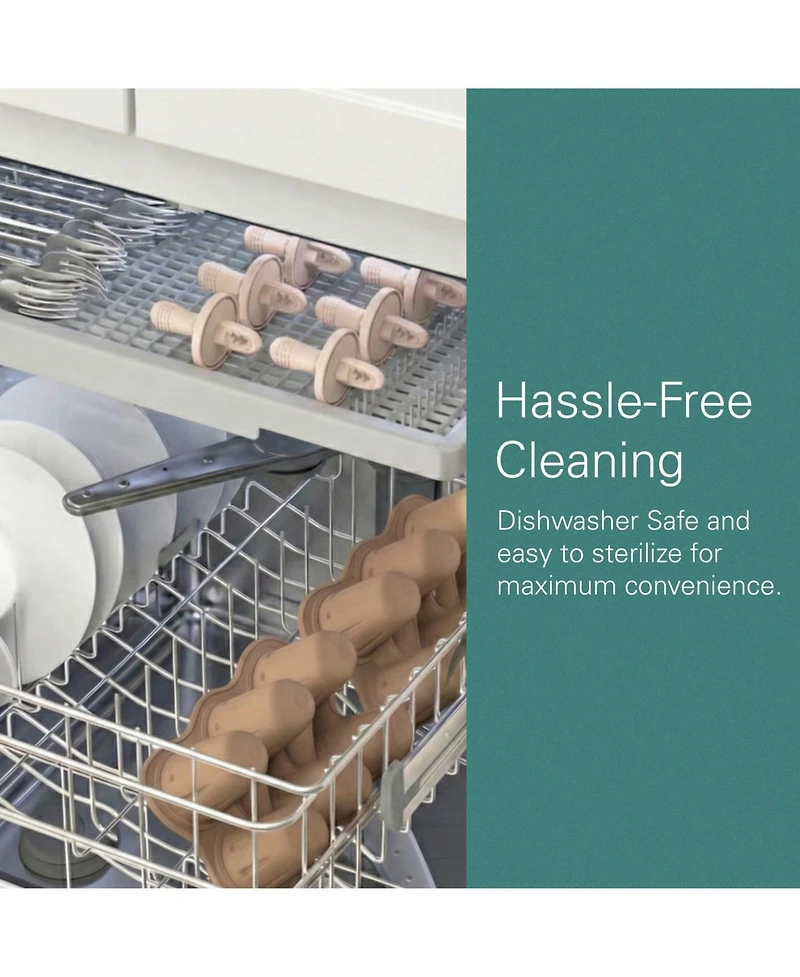 Sperric Baby Popsicle Mold – Silicone Teething Ice Pop Molds for Infants & Toddlers, 6-Cavity, Bpa-Free, Dishwasher Safe