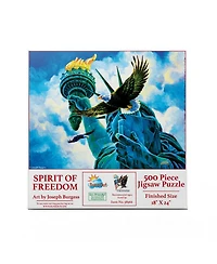 SunsOut Spirit of Freedom 500 piece Jigsaw Puzzle for Adults Fourth of July