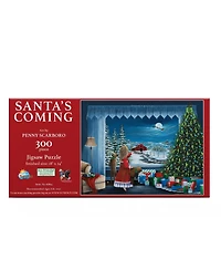 SunsOut Santa's Coming 300 piece Jigsaw Puzzle for Adults Christmas